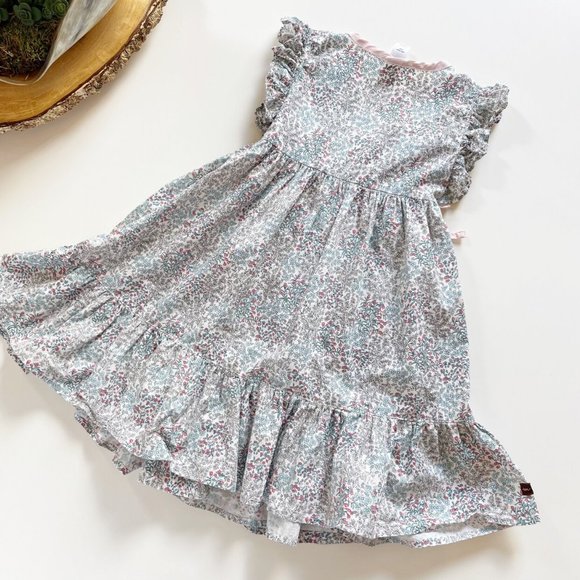 Tea Collection Floral Wrap Dress | Size 5 - Picture 4 of 6